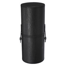 7.87" Portable Makeup Brush Holder with Strap, Black
