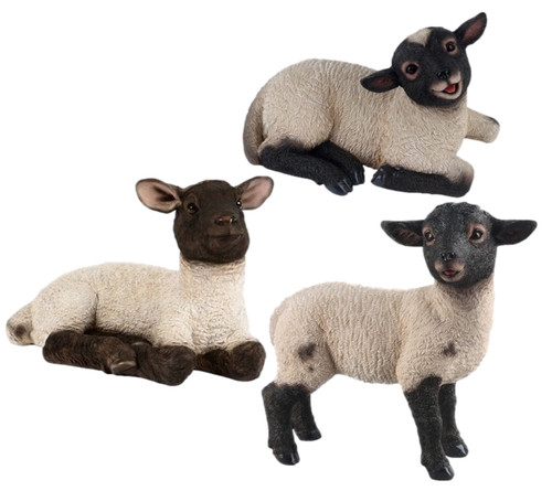 Lamb ornament resin - lamb, statue