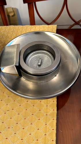 Chinese wok cooker waste trap - chinese,