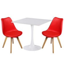 White Square Ceramic Dining