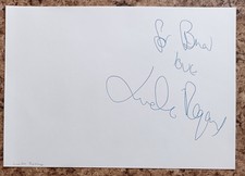 Linda Regan "Carry On England" "Hi Di Hi" Personally Signed Page AFTAL COA