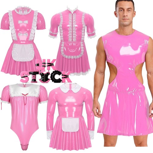 Mens shiny metallic - metallic, pvc