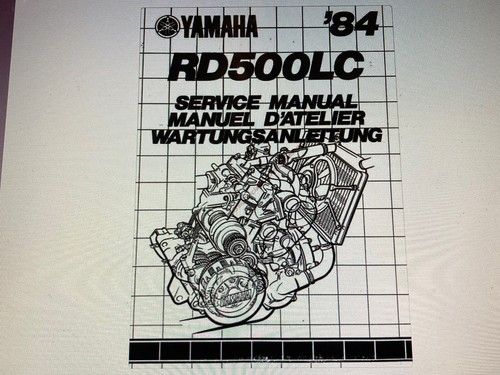 Yamaha 1984 rd500lc service - yamaha,