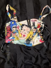 Betty Boop Dollskill Top Size L New without Tags Silky With Side Lace Ties