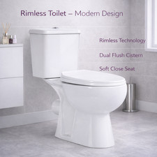 Modern Rimless Toilet WC Close