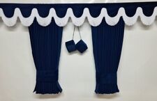 BLUE Premium Quality BLACKOUT Curtains Dutch Style SCANIA DAF VOLVO MERC MAN IVE