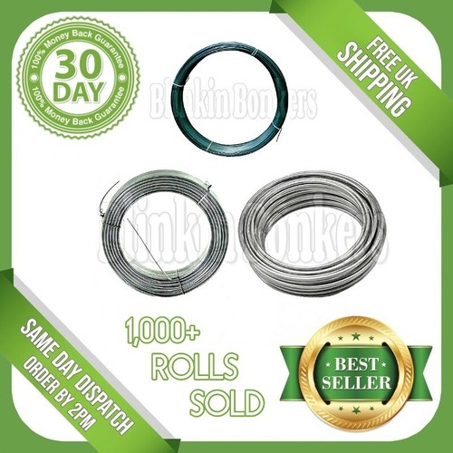 Galvanised garden wire heavy - galvanised,