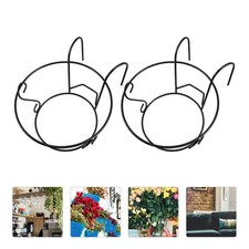  2 PCS Outdoor Wall Planters Balcony Hanging Flower Basket Holder Decorative