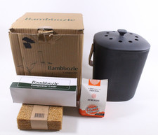 Bamboozle Food Composter For Kitchen Countertops Graphite Color NEW