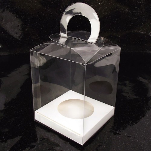 Clear single cupcake boxes - xl,