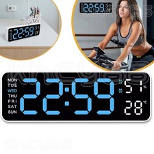 Desk Wall Clock Digital Alarm