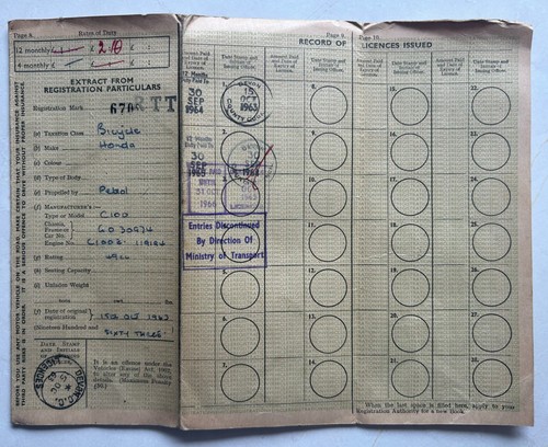 Original log book for - original,