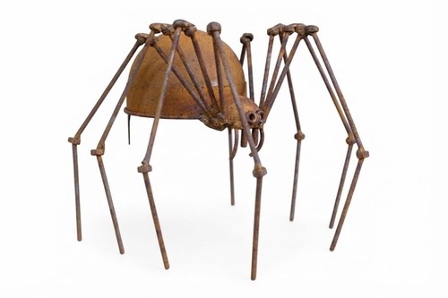 Large rusty metal garden - rusty,