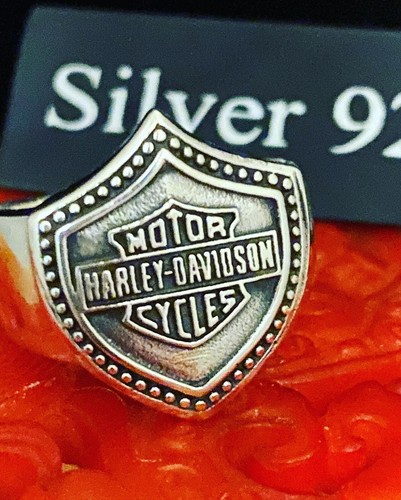 Solid silver harley signet