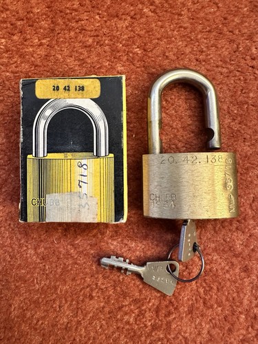 Vintage chubb 1k42 brass - vintage,