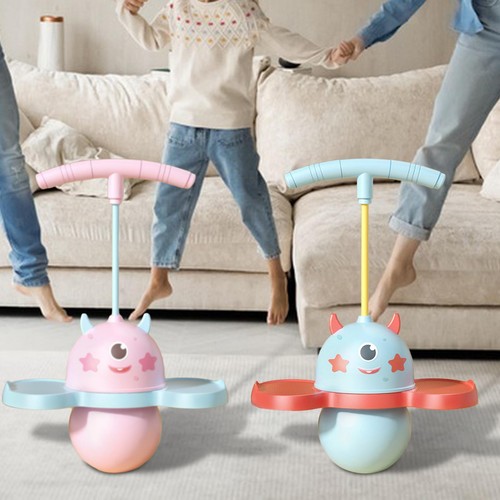 Pogo ball with - pogo, handle
