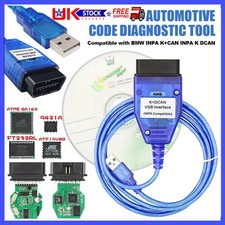 K+DCAN OBD2 Cable with Switch FTDI FT232RL Tools EDIABAS NCS Expert ISTA For BMW