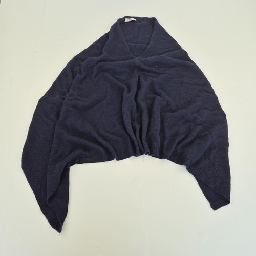 Cashmere poncho navy - poncho, mens