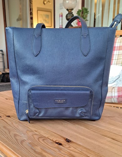 Radley large navy leather - large,