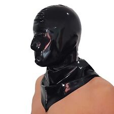 Brand New Black Latex Rubber Hangman's Hood Mask HOT (one size) 