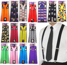 Heavy Duty Suspender Elastic Durable Adjustable Trouser Braces Party Accessories