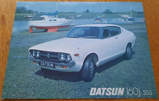 1977 DATSUN 160J SSS car sales brochure from the UK