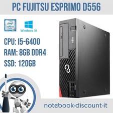 Computer Fujitsu Esprimo D556 Core i5-6400 Ram 8gb 120gb SSD Win10 Desktop PC