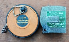 Rabone Chesterman Powerflex 328  2m6ft Tape Measure & Supaline 10m33ft. Rare.