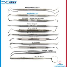 Dental Tooth cleaning kit Calculus Plaque Floss Remover Dentist tools Scraper 