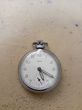 Lovely Vintage 1959 Smiths Pocket Watch Serviced new Crystal (434)