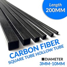 Black Carbon Fiber Square Tube
