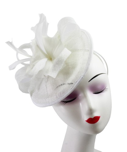 Flower feather hair hat - hair,