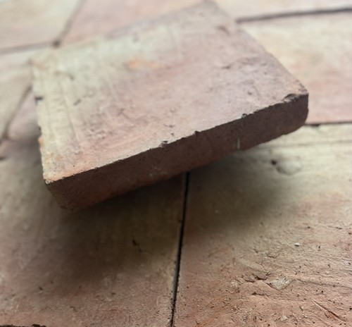 Terracotta floor tile sample - tile,