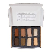 Unison Colour Artists Soft Pastels Natural Earth Half Stick Mini 8 Set