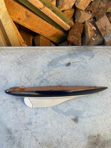 Vintage wooden model yacht - wooden,