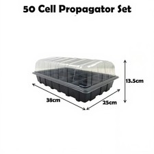 50 Cell Propagator Full Size Seed Gravel Trays With Lids Cell Pack Inserts