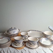 vintage liberty London masons ironston part dinner set art deco style  24 pieces