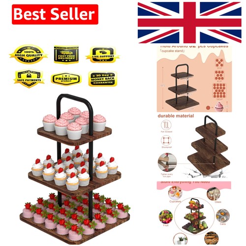 Tier wooden cake stand for - 3-tier,