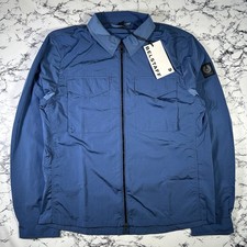 BELSTAFF Mens Forward Blue Shimmer Shell Command Overshirt SIZE 2XL BNWT