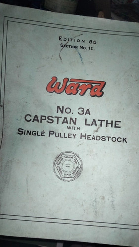 Ward capstan lathe manual - ward,