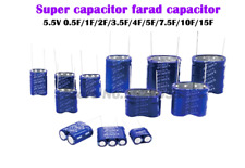 Super capacitor farad combination type 5.5V 0.5F 1F 2F 3.5F 4F 5F 7.5F 10F 15F 