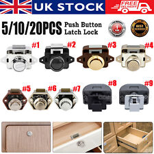 5-20x Push Button Door Catch Lock Camper Van Cabinet Drawer Cupboard Latch Knobs