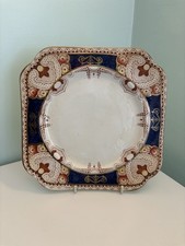 Vintage Arklow Pottery Cake Plate Bone China Pattern 813