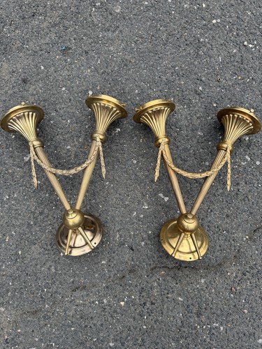 Pair gilt bronze - gilt, double