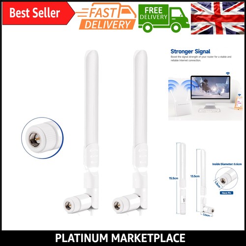 6dbi white lte sma antenna - white,