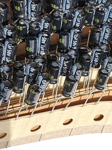 5pcs 1uf 50v - new, panasonic