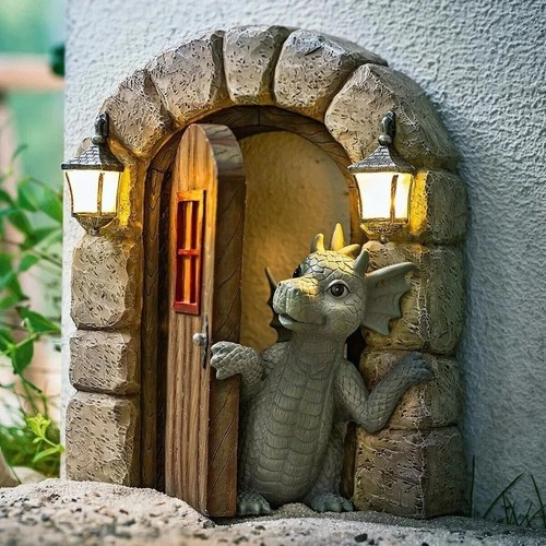 Dragon statue garden outdoor - statue,