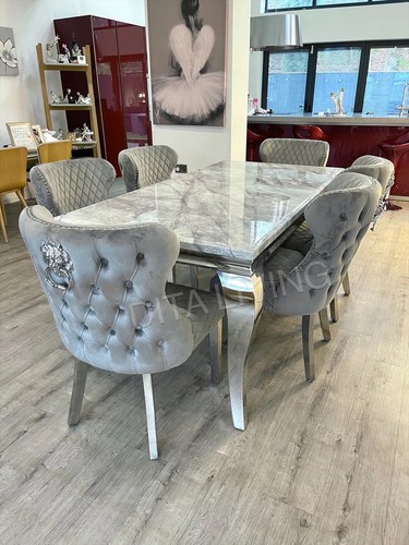 Marble dining table 6 - +,