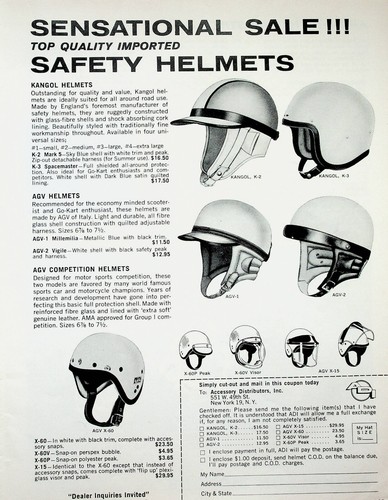 1963 motorcycle helmets kangol - motorcycle,