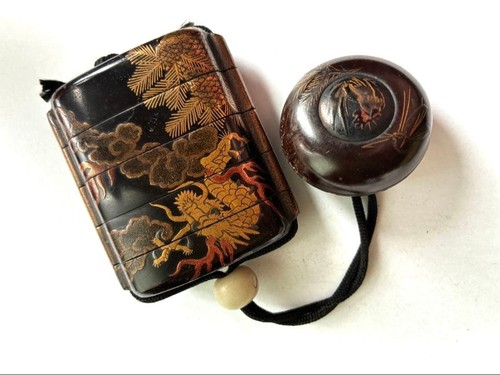 Japanese dragon maki inro - japanese,